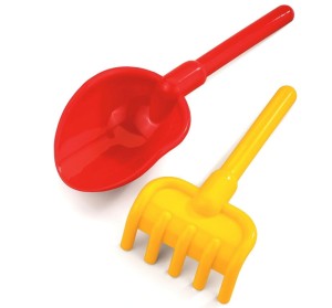 Marioinex Duży Komplet do Piasku Łopatka i Grabki