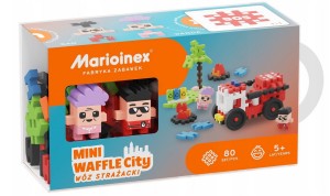 Mini Waffle City Wóz Strażacki 80el. Marioinex