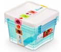 Pojemniki organizer pudełko na żywność 3 x 1,15l Orplast