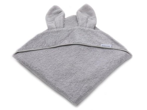 Ręcznik bambusowy z kapturkiem Popielaty 100x100 BAMBOOM