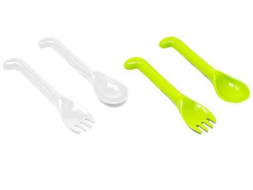 Zestaw sztućców plastikowych 2 szt. 9m+ POUPY