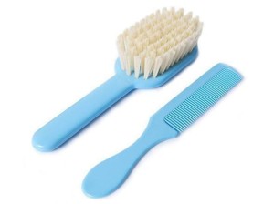 Szczotka i grzebień do włosów dla niemowląt Niebieski 0m+ POUPY