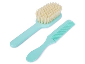 Szczotka i grzebień do włosów dla niemowląt Turkusowy 0m+ POUPY