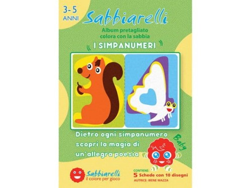 Album do kolorowania piaskiem Cyferki 3l+ SABBIARELLI