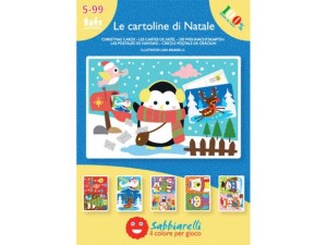 Album do kolorowania piaskiem Świąteczne kartki 5l+ SABBIARELLI