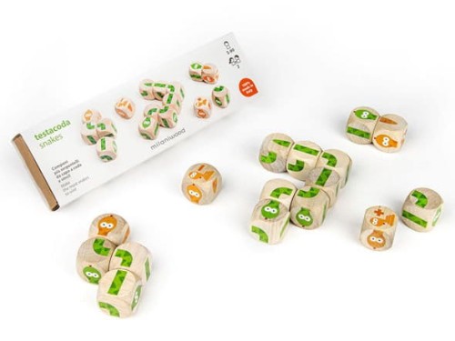 Drewniana gra logiczna Węże 5l+ MILANIWOOD