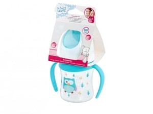Kubek niekapek z ustnikiem sowa 4m+ 120ml LULABI