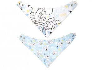 Apaszka bawełniana myszka Mickey 4m+ 2 szt. LULABI