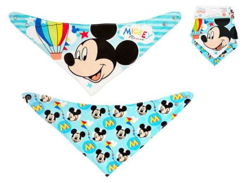 Apaszka bawełniana myszka Mickey 4m+ 2 szt. LULABI