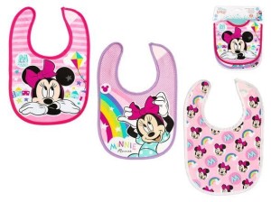 Śliniak bawełniany myszka Minnie 4m+ 3 szt. LULABI