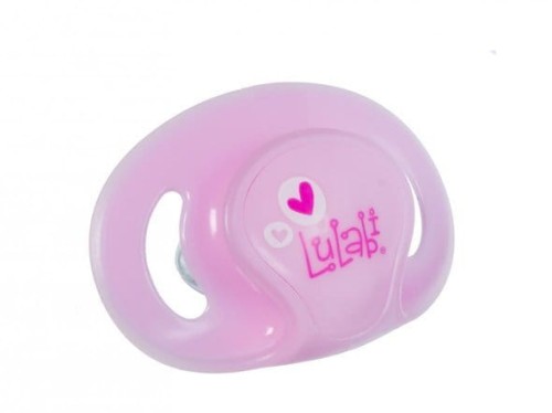 Smoczek ortodontyczny silikonowy świecący Różowy 6m+ LULABI