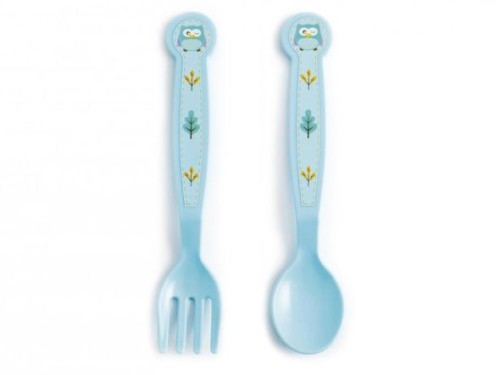 Sztućce dla dziecka sowa 6m+ LULABI