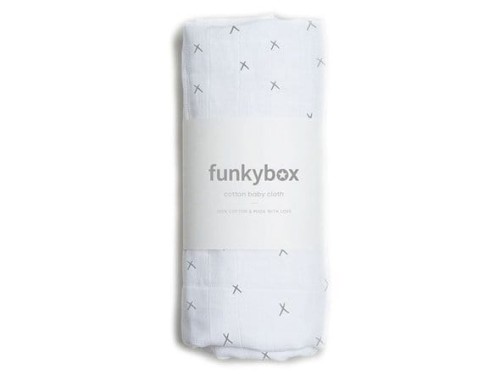 Pieluszka bawełniana 70x70 Dark grey wonderful FUNKYBOX