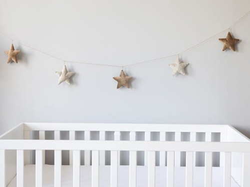 Girlanda gwiazdki jasny i złoty beż PIAPIMO