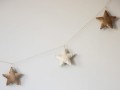 Girlanda gwiazdki jasny i złoty beż PIAPIMO