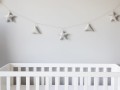 Girlanda gwiazdki i trójkąty szara PIAPIMO