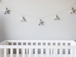 Girlanda gwiazdki i trójkąty szara PIAPIMO