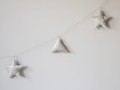 Girlanda gwiazdki i trójkąty szara PIAPIMO