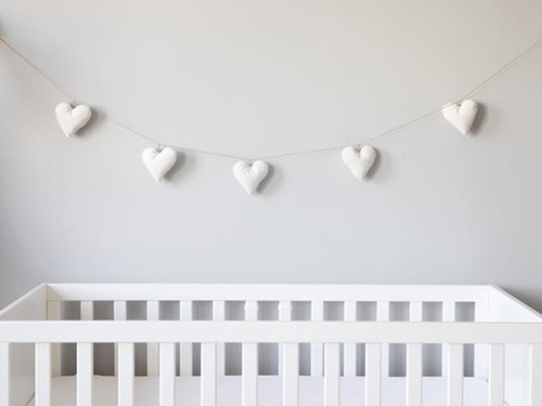 Girlanda serduszka biała PIAPIMO