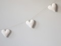 Girlanda serduszka biała PIAPIMO