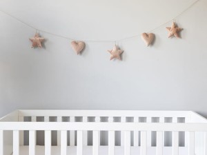 Girlanda serduszka i gwiazdki różowa PIAPIMO