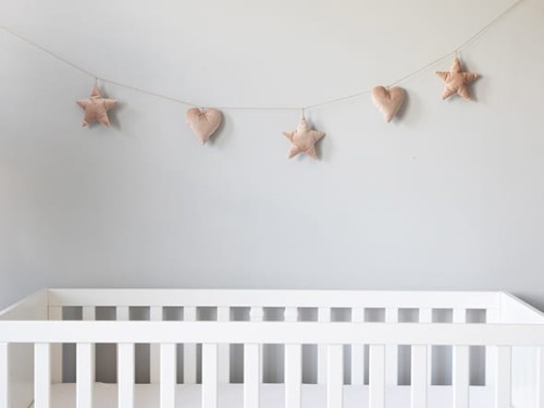 Girlanda serduszka i gwiazdki różowa PIAPIMO