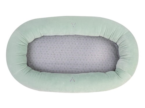 Kokon dla niemowląt RestNess zielony&szary PIAPIMO