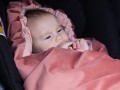 Otulacz do fotelika samochodowego i gondoli różowy PIAPIMO