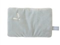 Poduszka welurowa do wózka i łóżeczka 30 x 20 cm szara PIAPIMO