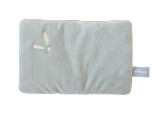 Poduszka welurowa do wózka i łóżeczka 30 x 20 cm szara PIAPIMO