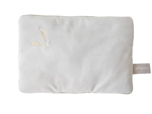Poduszka welurowa do wózka i łóżeczka 30x20 cm piaskowa PIAPIMO
