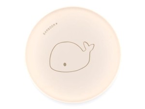 Talerzyk dla dzieci z Bioplastiku Kremowy BAMBOOM