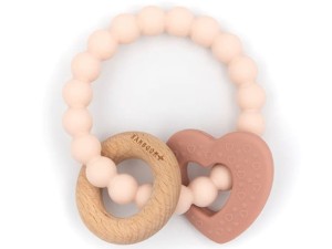 Gryzak silikonowy Serce 4m+ BAMBOOM