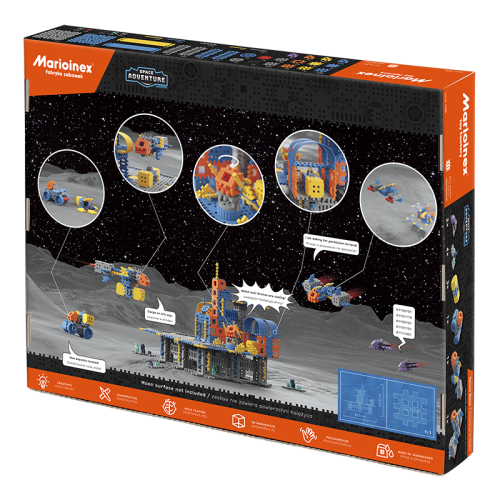 Klocki Mini Waffle BAZA KOSMICZNA 618el Marioinex