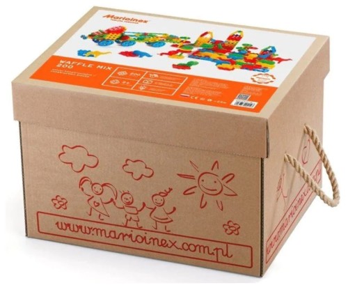 Klocki Waffle Konstrukcyjne 200 KARTON Marioinex