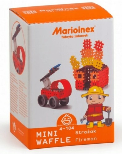 Klocki Waffle STRAŻAK Zestaw Średni Marioinex