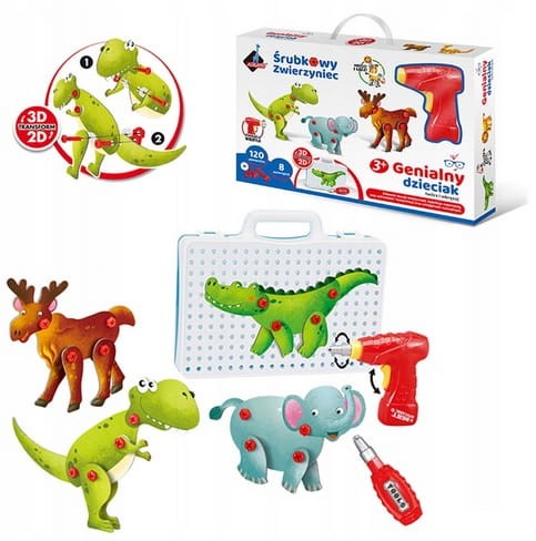 Genialny Dzieciak Śrubkowy Zwierzyniec Askato