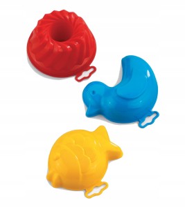 Foremki do piasku Zestaw 3 Foremek i Marioinex 