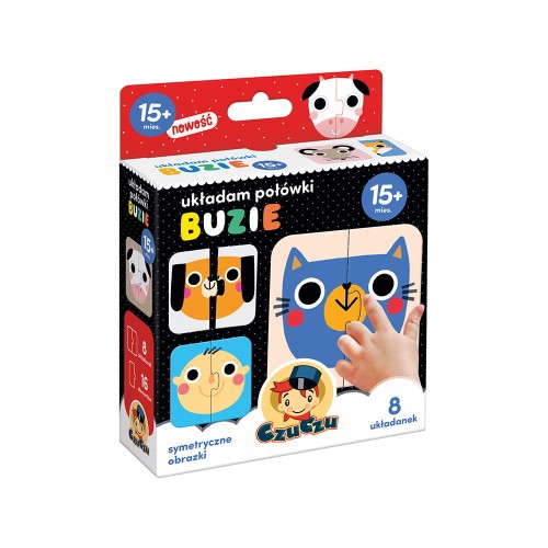 CzuCzu Pierwsze Puzzle Układam Połówki Buzie 15m+