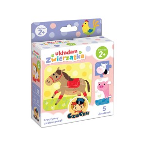 CzuCzu Puzzle Układam zwierzątka 2+
