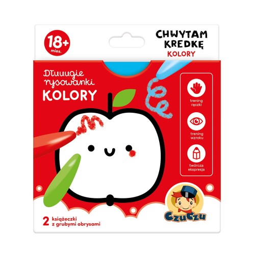 CzuCzu Dłuuugie Rysowanki Chwytam Kredkę Kolory