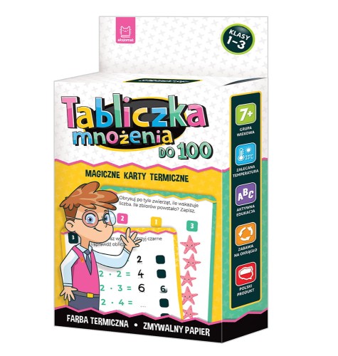 Tabliczka Mnożenia do 100 Magiczne Karty Termicze Aksjomat