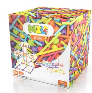 Meli Klocki Konstrukcyjne STIK Patyczki + Kulki 300el.