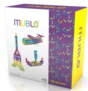 Meli Mublo Classic Klocki Paseczki Konstrukcyjne 200el. 