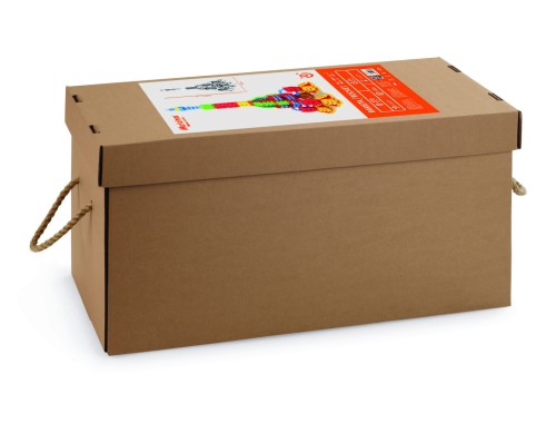 Marioinex Duże Klocki Waffle Rakieta w kartonie