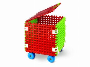 Marioinex Pojemniki na zabawki Sześcian QB