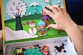Magnetyczne Puzzle MAGNETIBOOK 4 Pory Roku Janod
