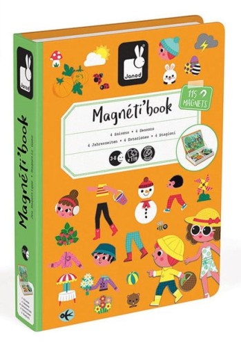 Magnetyczne Puzzle MAGNETIBOOK 4 Pory Roku Janod