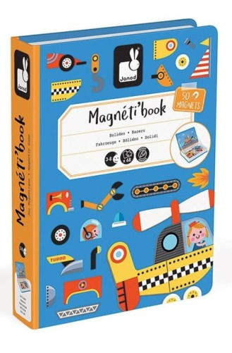 Magnetyczna Układanka MAGNETIBOOK Pojazdy Janod