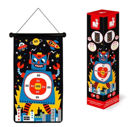 Magnetyczna GRA W RZUTKI Zręcznościowa Robot Janod